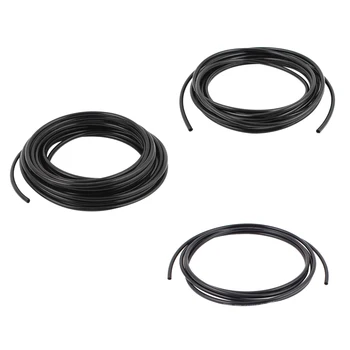 

6mm x 4mm Pneumatic Air Compressor PU Hose Pipe 3 Meters Black