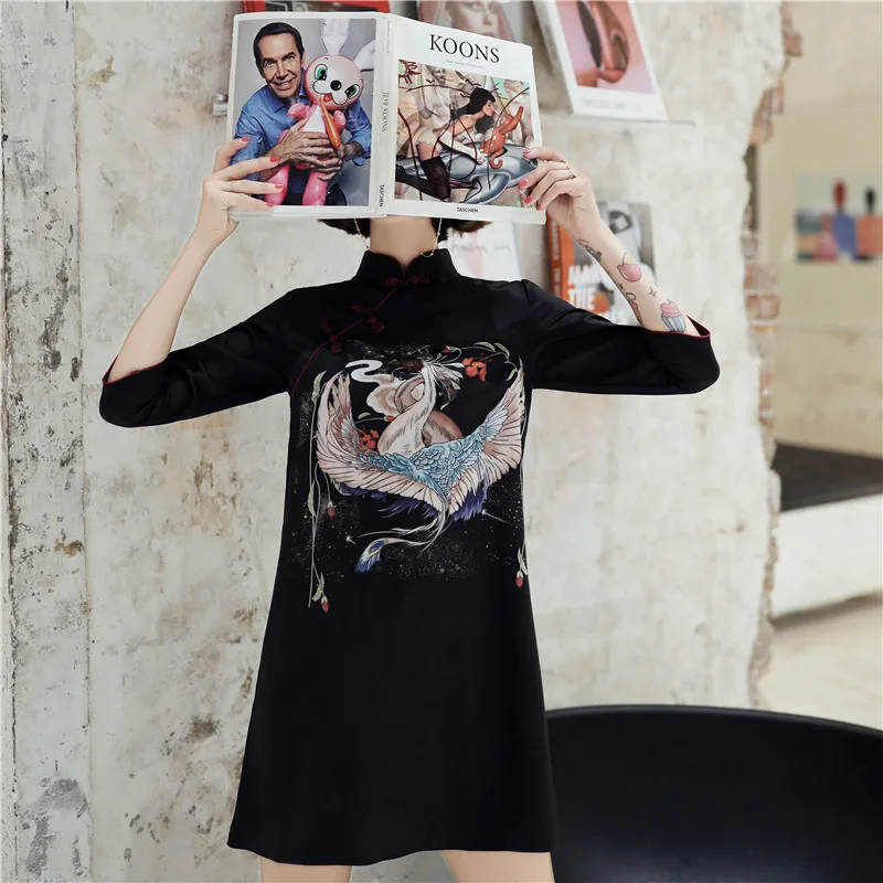 Современная мода Чонсам с изображением Шанхая Qipao платье для девочек