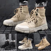 Модные мужские рабочие повседневные Красивые кожаные ботинки в стиле ретро; ботинки в байкерском стиле; Мужская обувь; мужские ботинки; zapatos de hombre