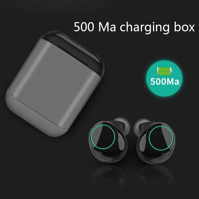 Bluetooth гарнитура капсульные наушники для мобильного телефона стерео Бас спортивные наушники для телефонов Android с зарядным устройством