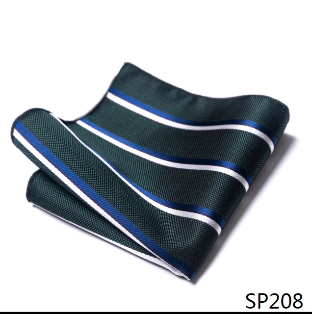 Fashion 100% Silk Hankerchief Scarves Vintage Hankies Men's Pocket Square Handkerchiefs Striped Solid Snot Rag 22*22 cm SP208