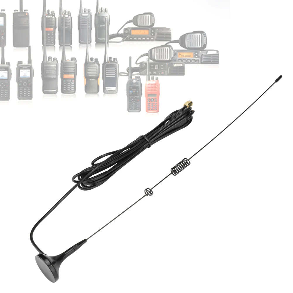 Ut-106uv para Yaesu Dupla Banda Rádio Uhf Antena Móvel Magnética Vx-2r Vx-3r Vx-6r Walkie Talkie Sma Vhf 8 Sma dupla banda rádio vhf uhf sma