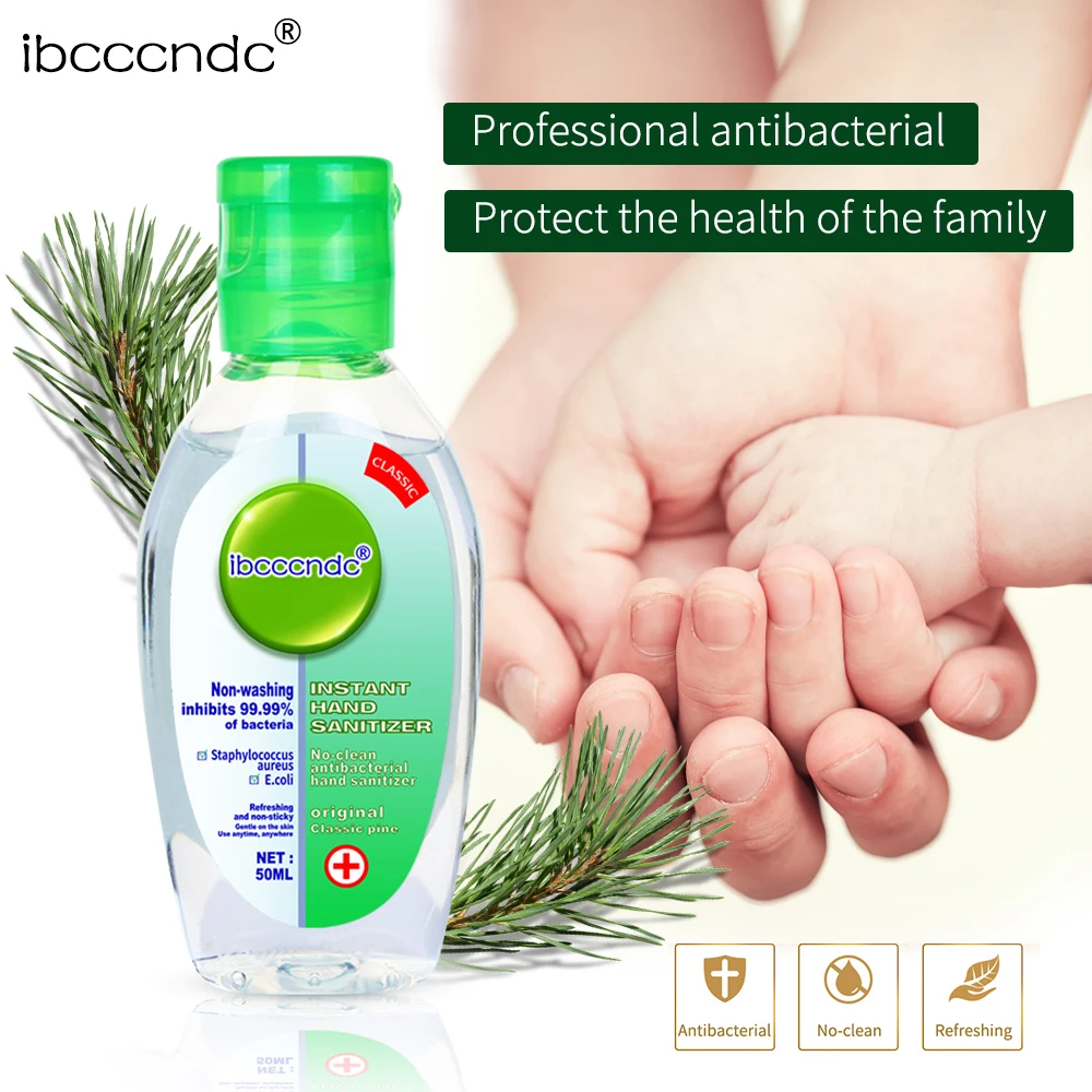 

50ml Travel Portable Hand Sanitizer Gel Anti-Bacteria Anti-virus Moisturizing Disposable No Clean Hand Sanitizer Holder
