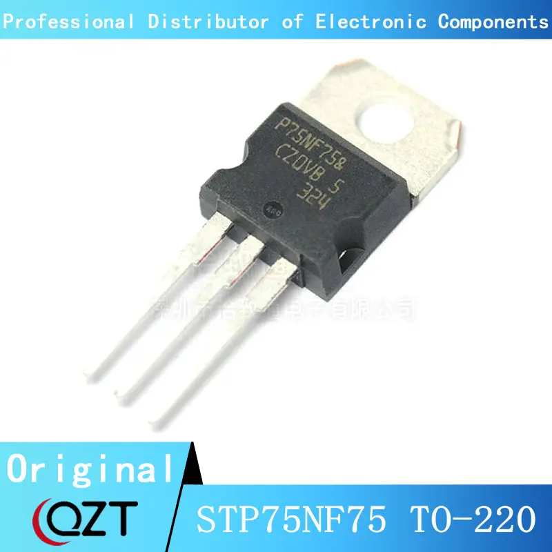 10pcs/lot STP75NF75 TO220 P75NF75 TO-220 75NF75 MOS FET transistor chip New spot 100pcs lot stp75nf75 to 220 p75nf75 75n75 n channel mosfet transistor