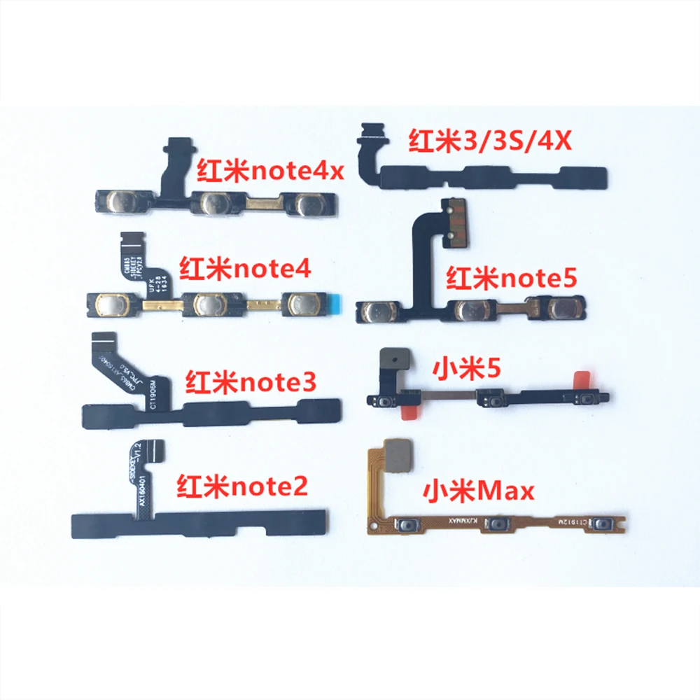 For Xiaomi Redmi Note 5 Plus 5A 4 4X 4A 3 3S Pro 2 PocoPhone Poco F1 Power Switch Volume Button Repair Parts | Мобильные телефоны и