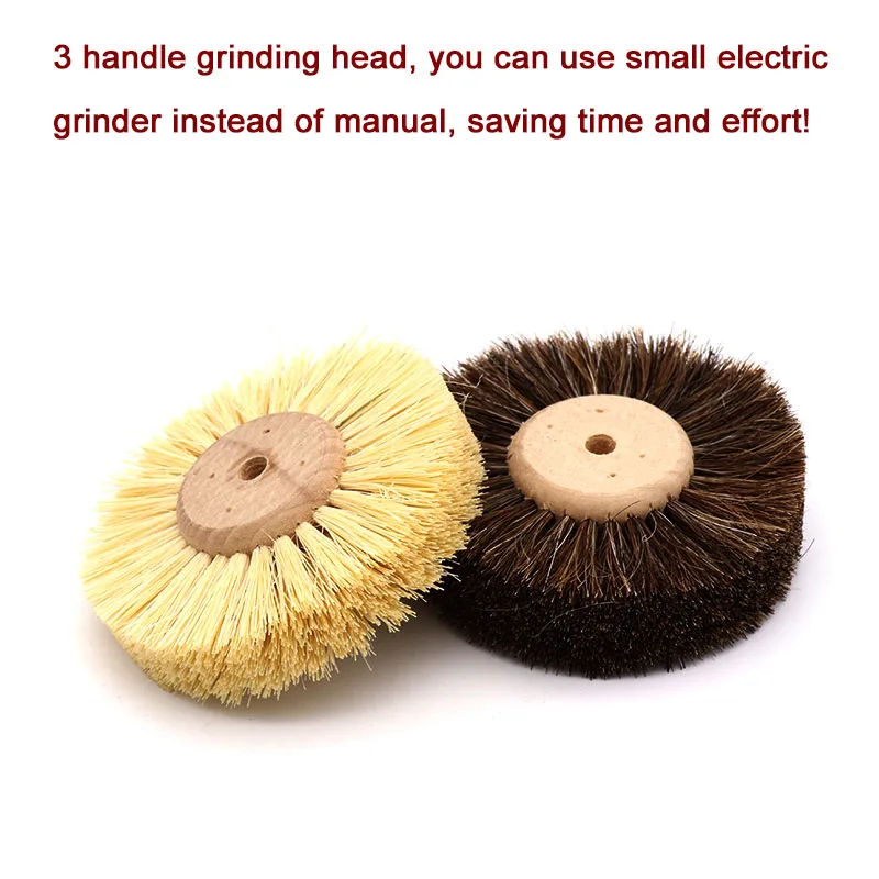 Abrasive Sisal Filament or Horse Hair Brush Polishing Grinding ing Wheel Woodworking For Furniture Rotary Drill Tools 1pcs