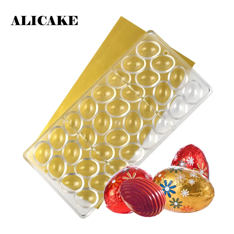 

Polycarbonate Chocolate Bar Mold Plastic Small Easter Eggs Chocolate Form Mould Baking Pastry Tools Cake Decoration Bakery Tools