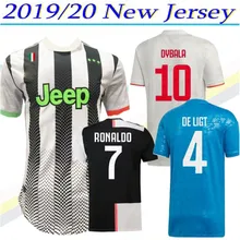 Новинка, заплатка, новая футболка juvees для взрослых, для футбола, Домашняя футболка Ronaldo DE LIGT RABIOT 19/20 Juve, футболка для футбола