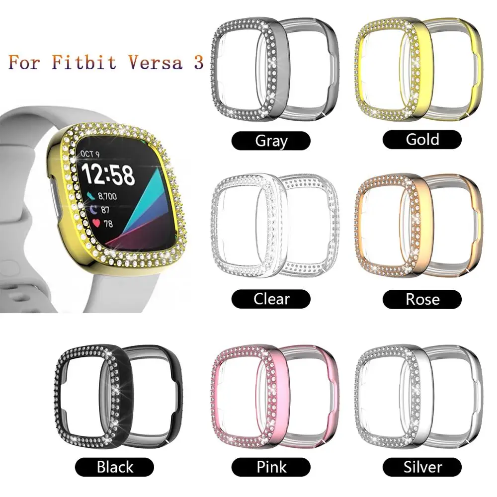 

Ultra Slim Protector Case For Fitbit Versa 3/Sense Ultra Slim New Soft PC Case Cover For Fitbit Versa3 Protective Bumper Shell