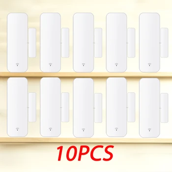 

Tuya WiFi wireless door and window sensor smart home security anti-theft alarm system magnetic contact detector security alarm