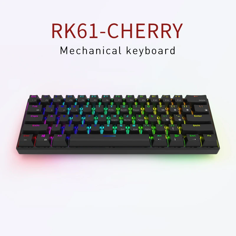 Механическая клавиатура mx коричневая синяя красная 61 клавиша RK61 Bluetooth