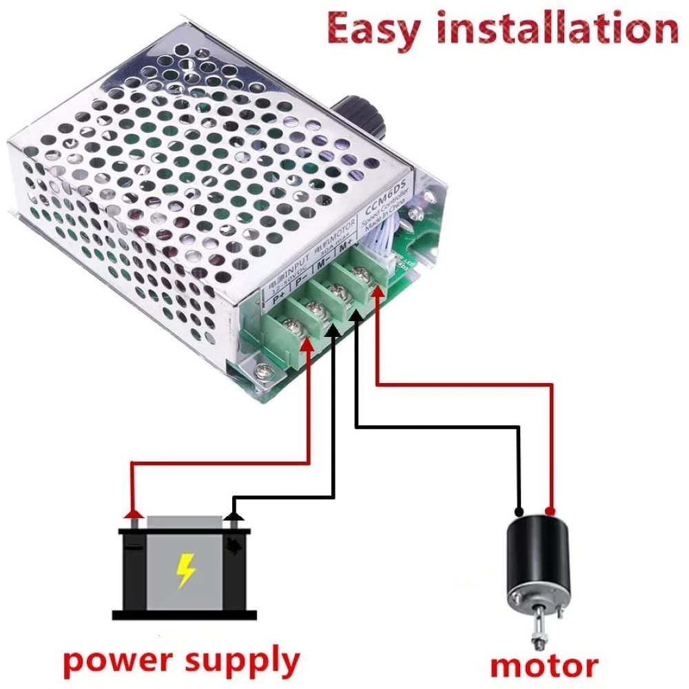 DC 12V-50V 30A Motor Speed Controller 1500W Electric Motors 12V 24V 48V Control PWM Regulator Adjustable 12 V Volt CCM6DS | Обустройство
