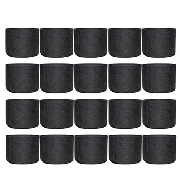

20 Pack 1 GallonsGrow Bags,Plants Pots No Handle,Indoor & Outdoor Grow Containers for Plants,Vegetables and Fruits