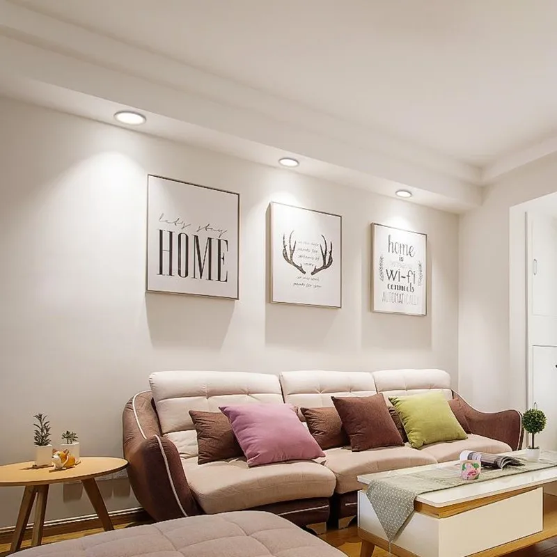 Dimmable recesse round LED Downlights COB Ceiling lamp Spot Lights 7W 9W 12W LED Light led panel light Indoor Lighting