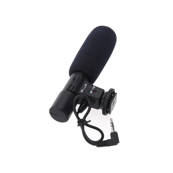 

3.5mm Mic-01 Recording Microphone Digital Video DV Camera Interview News Studio Stereo Camcorder Mike