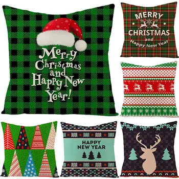 

Christmas Green Pillow Cases Cover Decorative Christmas Pillowcase Merry Christmas Decorations For Home Xmas Happy New Year 2021