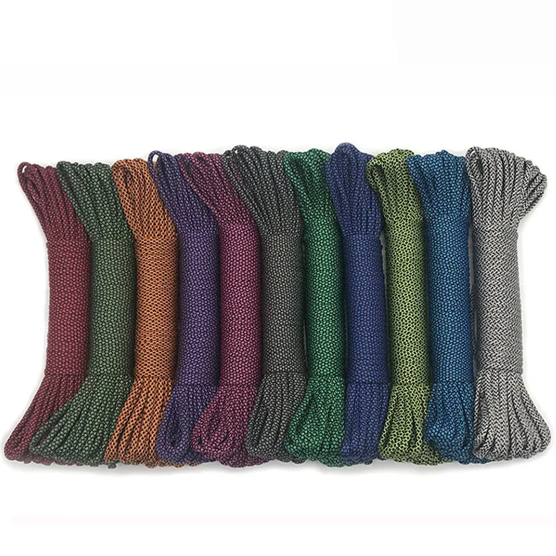 5M 10M 20M 31M Paracord 550 Paracord Parachute Cord Lanyard Rope Mil Spec Type III 7