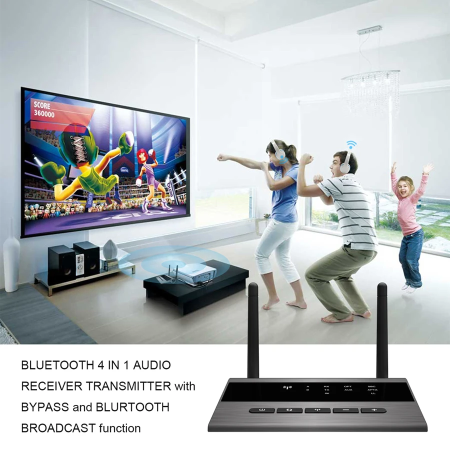 CSR8675 80 м Aptx низкой задержкой Bluetooth 5 0 аудио передатчик приемник обход SPDIF AUX Jack RCA