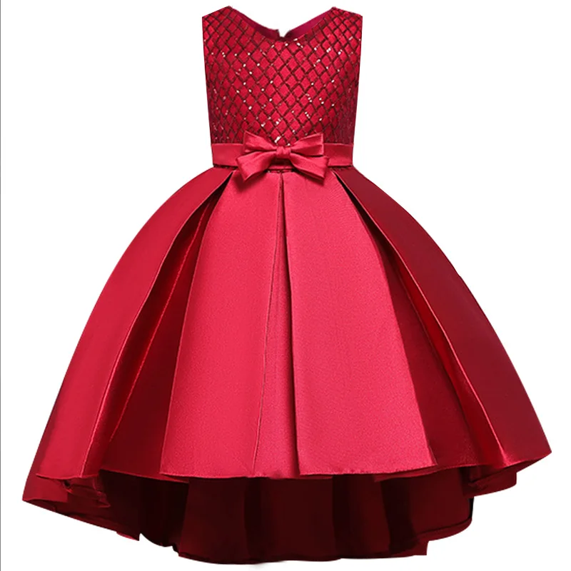 Свадебное платье с цветочным узором для девочек; коллекция года; летнее платье принцессы для маленьких девочек на день рождения; вечерние платья для девочек; одежда для детей