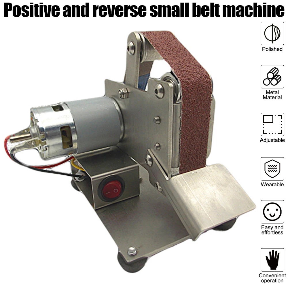 Электрическая ленточная мини-шлифовальная машинка из нержавеющей стали |