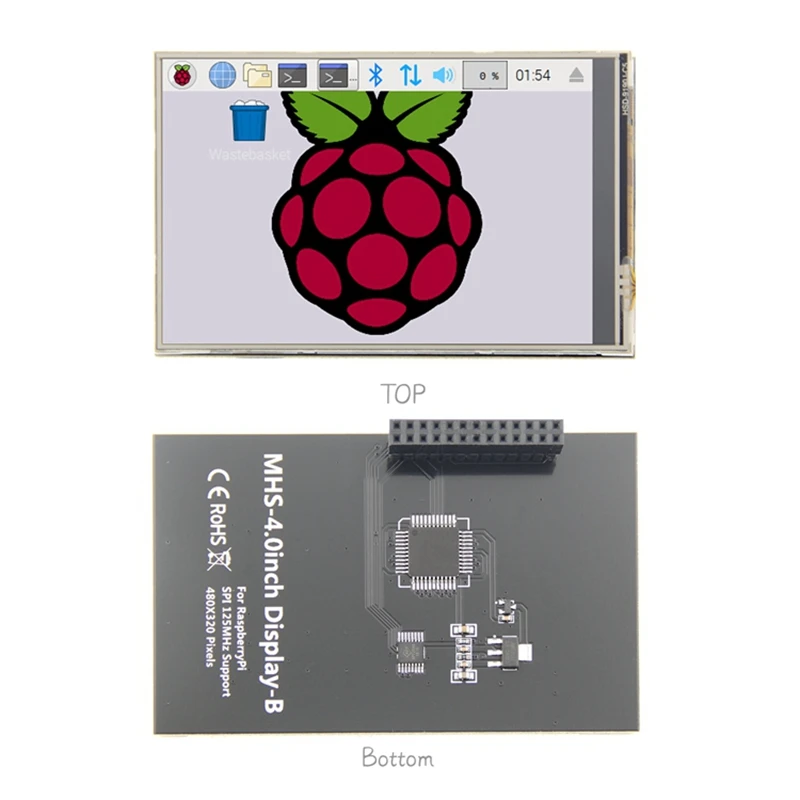 Горячий 3C-MHS 4,0 дюймовый ЖК-экран TFT ЖК-дисплей модуль 320x480 для Raspberry Pi 4B Raspberry Pi 3 Model B/B
