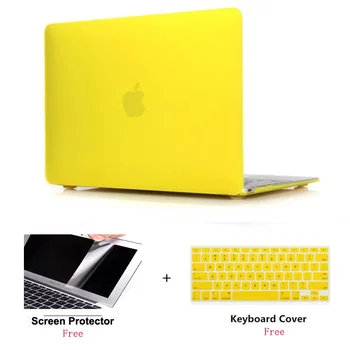 

For Mac 12 inch A1534 Matte Hard Case Cover+Keyboard Cover+Screen Film+Dust Plugs only For Apple Macbook Retina 12 model A1931