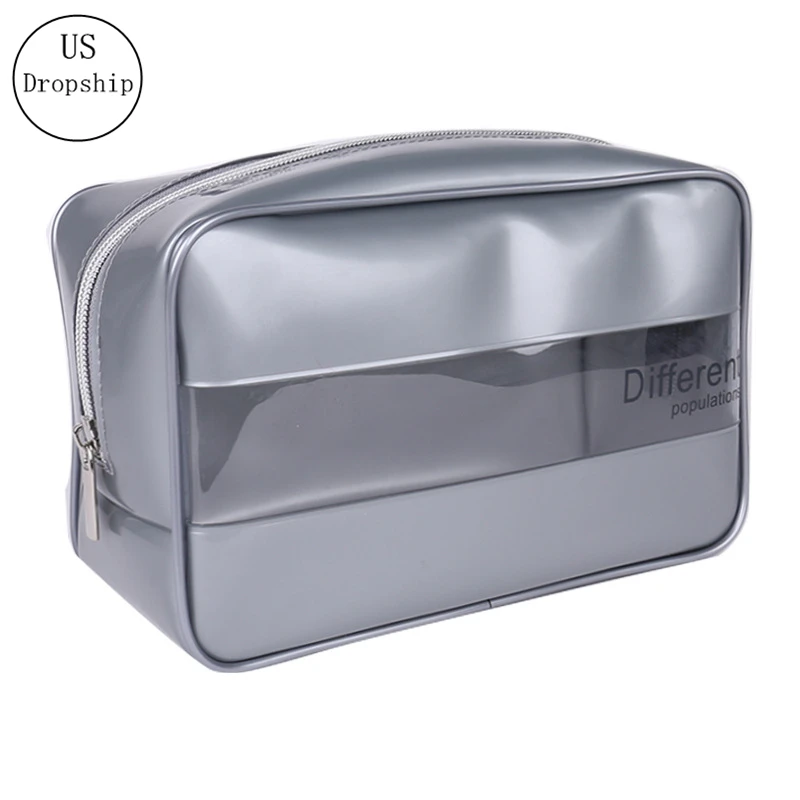 

New PVC Transparent Cosmetic Bag Travel Organizer Fashion Cosmetics Washing Storage Box Large Capacity Makeup Bag