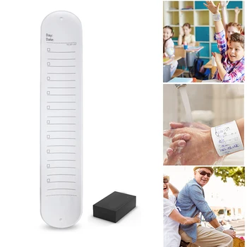 

Reusable Erasable Wearable Silicone Memo Waterproof Wrist Band Portable Notes UD88