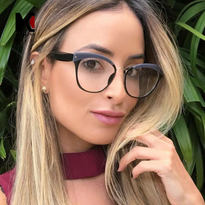 Женские очки для бровей SHAUNA уникальные брендовые дизайнерские в оправе кошачий