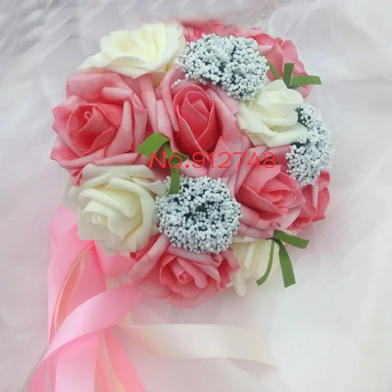 Wedding Bouquets perfectlifeoh Bride holding flowers for Bridesmaids Decoration Accessories Small wedding bouquets