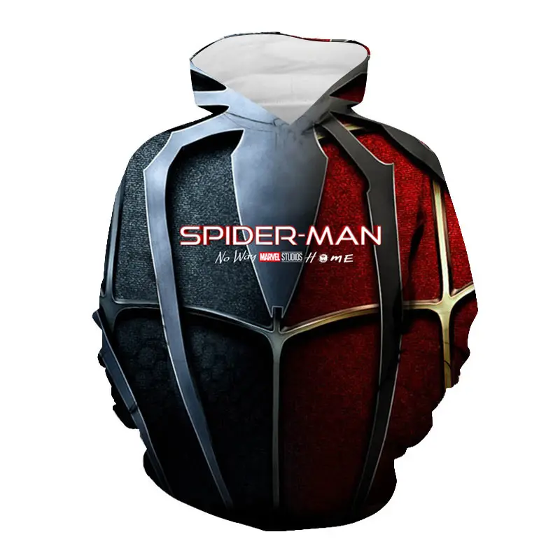 Новинка повседневный свитшот с 3D-принтом в виде героев Фильмов Marvel Человек-паук
