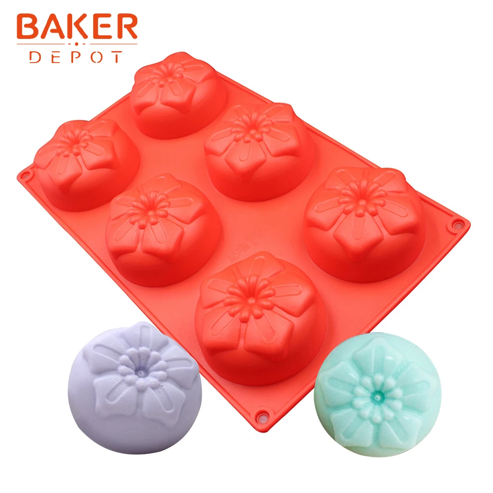 BAKER DEPOT силиконовый инструмент для выпечки торта в форме розы Форма желе пудинга