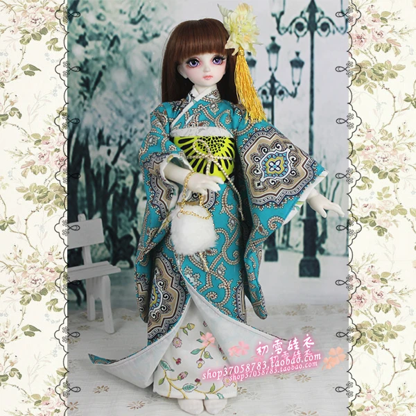 1/4 1/3 BJD аксессуары Кукла Одежда японское кимоно юката+ сумочка Набор для BJD/SD, не включает в себя куклы, обувь, парик и другие E2521