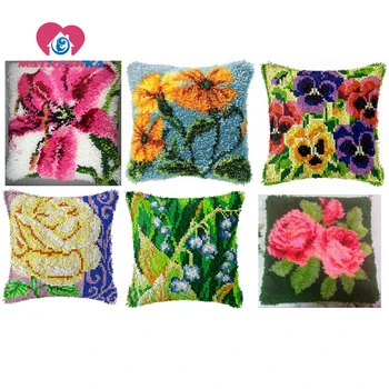 

carpet embroidery hook cushions cross-stitch pillow do it yourself needlework button package button package tapestry kits