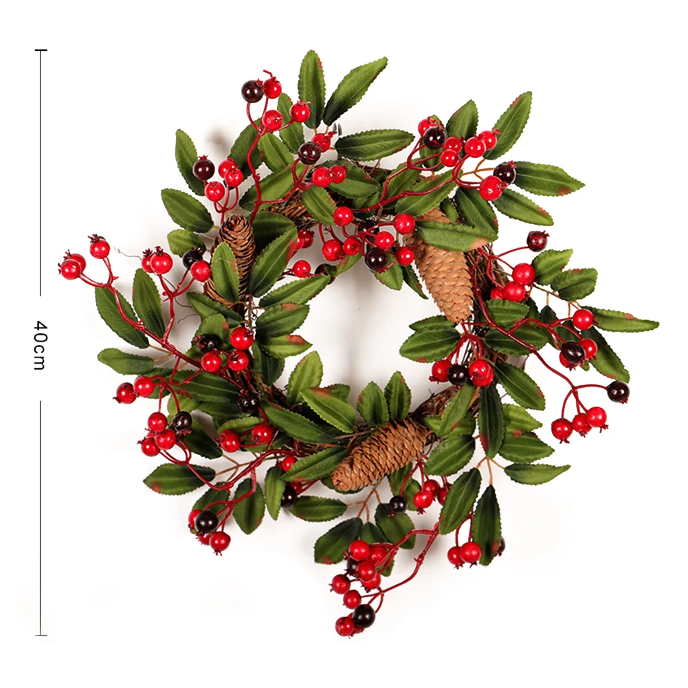 Pinecones Grape Twig Berries Festival Supplies Door Hanging Hanging Wreath Garland Christmas Decorations
