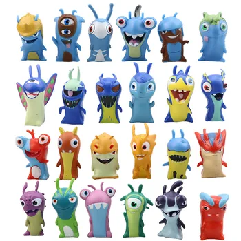 

24pcs/set Kid Toys Cartoon Slugterra Action Figures Mini Monster Animal PVC Collection Model Dolls Christmas Gift For Children