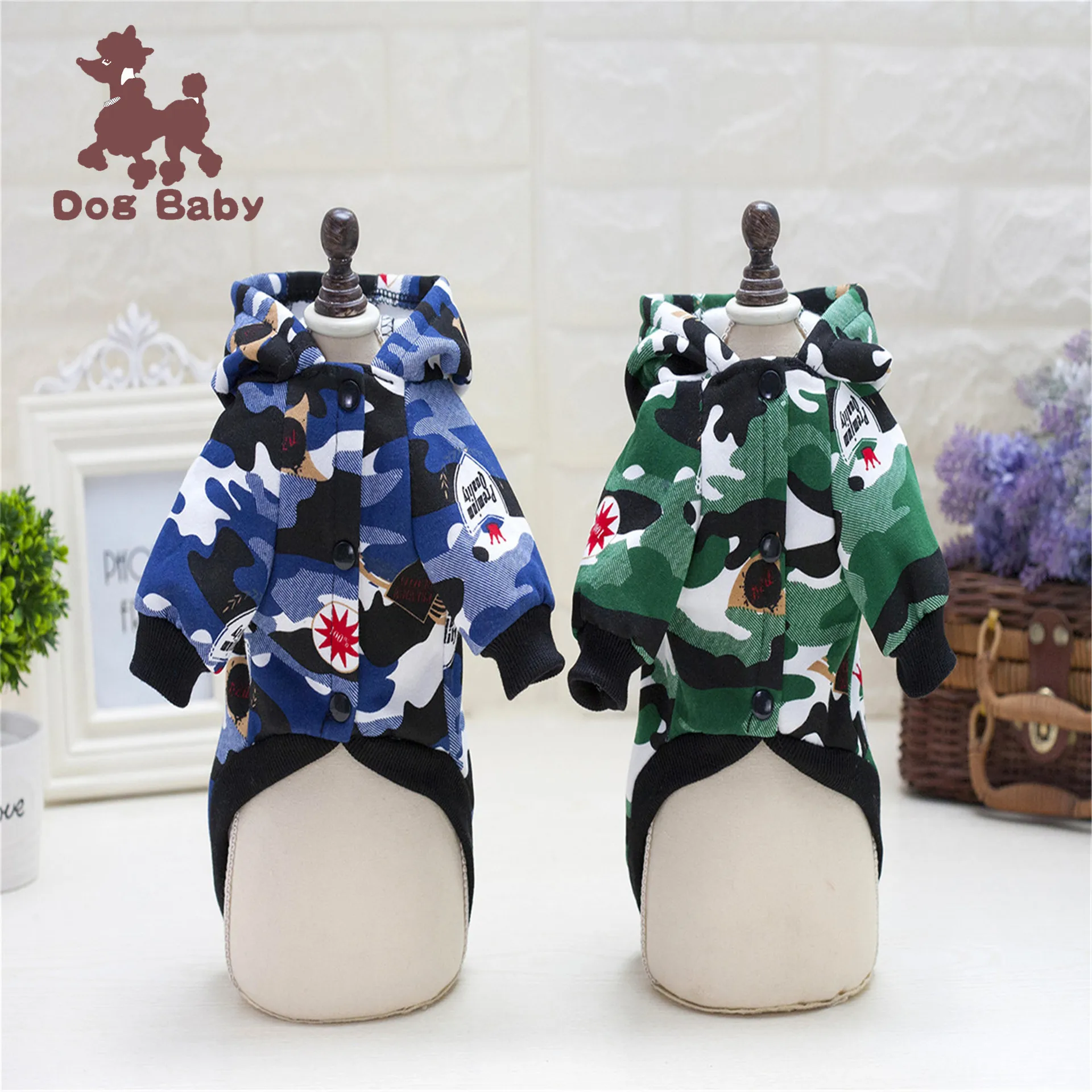 Dogbaby для домашних животных одежда по индивидуальному заказу Одежда для питомцев, собачий одежда осень dogbaby свитер комуфляжной расцветки