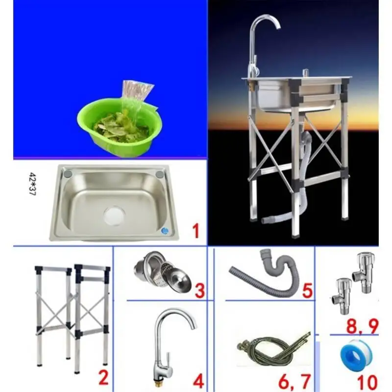 MODEL N Banheiro Evier встроенный портативный диссипадор Lavello кран Afwasbak Lavabo De Cocina Fregadero Cuba Pia Cozinha кухонная раковина - Цвет: MODEL N