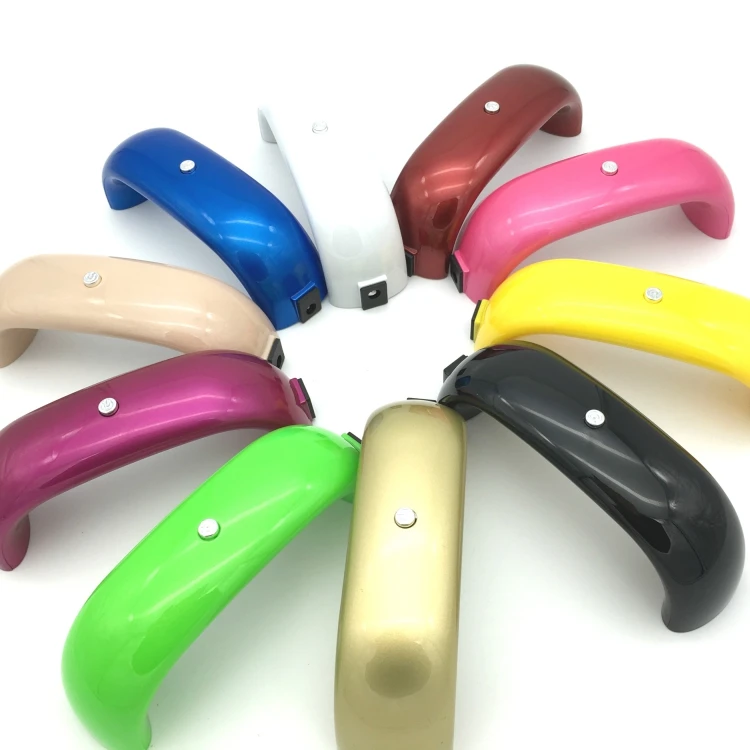 9W mini rainbow nail dryer 3 leds rainbow nail lamp with usb line or plug
