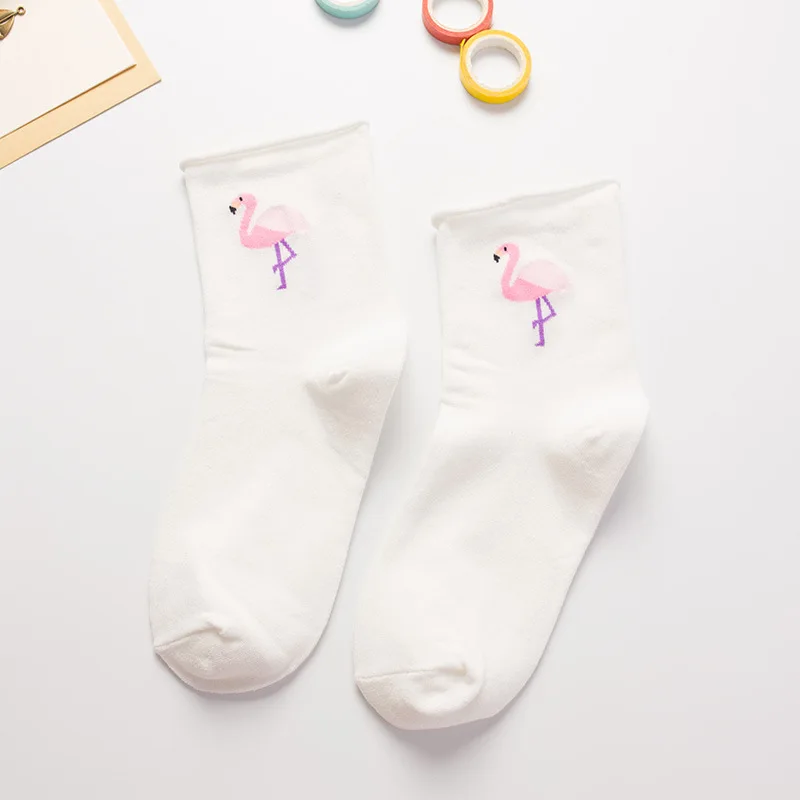 Носки женские с овечьими/пингвинскими краями милые забавные в японском стиле