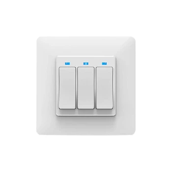 

WSFS Hot WiFi Smart Light Switch Push Button Smart Life/Tuya APP Remote Control Works with Alexa Google Home for Voice Control 3