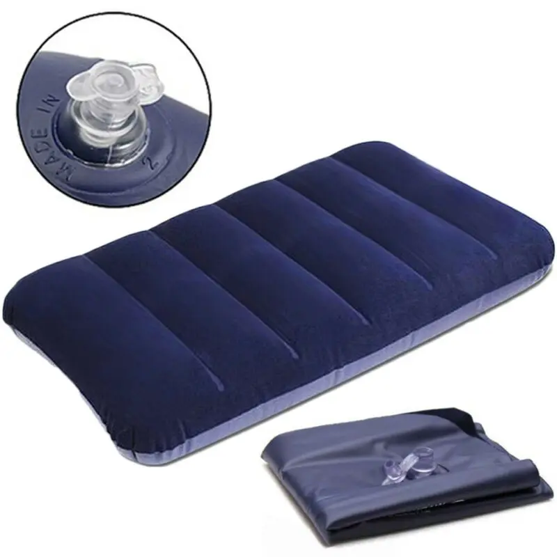 Foldable Pillow Outdoor Travel Sleep Air Inflatable Cushion Fr Break Rest | Дом и сад