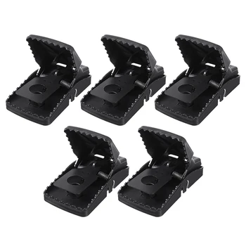

5pcs Bait Rodent Repeller Spring Rat Catcher Reusable Plastic Mice Catcher Clamp Snap Mouse Trap Pest Control