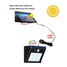 1/4pcs Wireless PIR Motion Sensor Path Garden light Solar Panel Power Wall lamp Outdoor Waterproof Yard Driveway Security Night