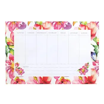 

100 Pcs Refrigerator Weekly Schedule Sheet Note Memo Sticker Writing Refrigerator Paper Sheet Stickers (Colorful)