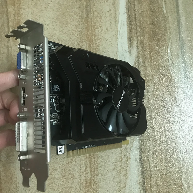 Used SAPPHIRE Video Cards R7 240 1GB Computer Game Radeon R7240 1G For AMD Video Card Map 64bit 128bit HDMI VGA latest graphics card for pc