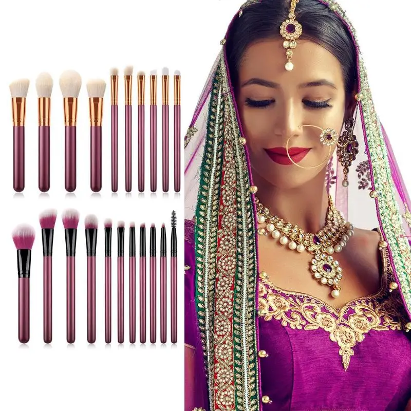 Nylon Hair Makeup Brushes Sets Maquiagem Foundation Powder Cosmetic Blush Eyeshadow Women Beauty Make Up Brush Tools