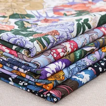 Lychee Life 50x140 см Ткань с цветочным принтом модные красочные ткани Ручное шитье для поделок одежда поставки украшения