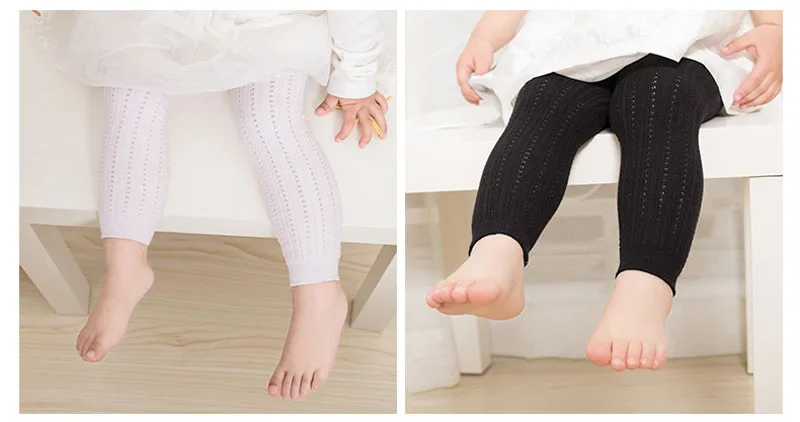 Новые осенне-зимние детские леггинсы для девочек Однотонные серые, фиолетовые, белые штаны из чесаного хлопка для малышей