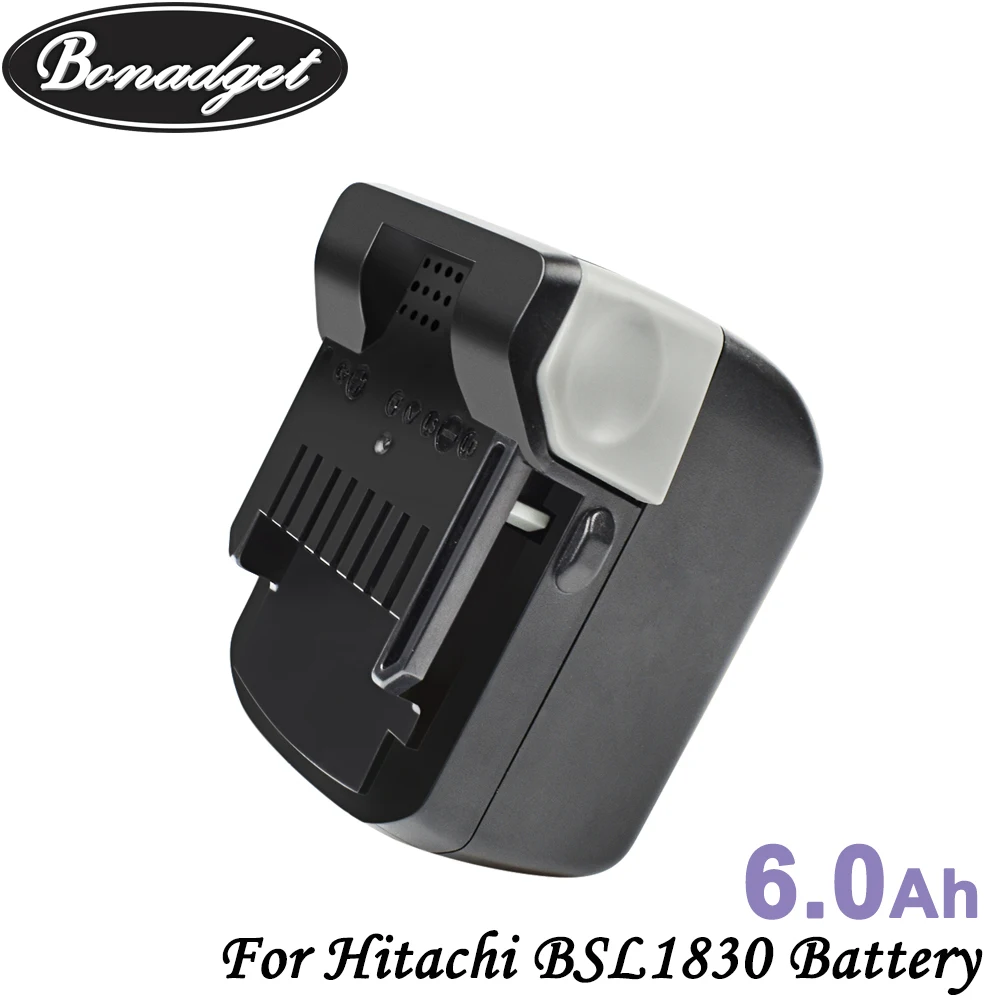 Bonadget 6000 мА/ч 18 в Li Ion Батарея Перезаряжаемые для экскаватора Hitachi BSL1830 BSL1815X 330067 330068
